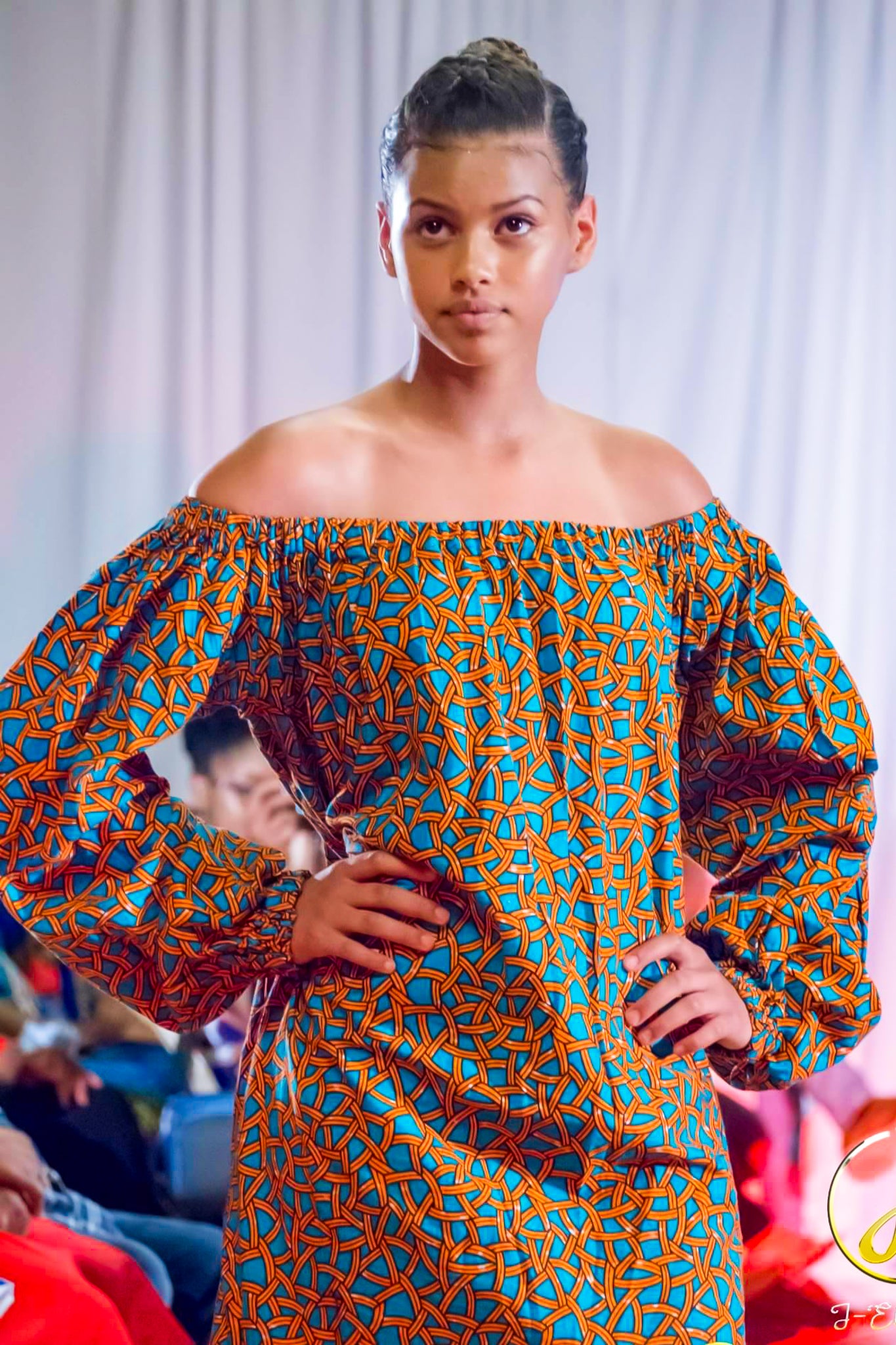 Off-Shoulder Dress with Ruffle Skirt